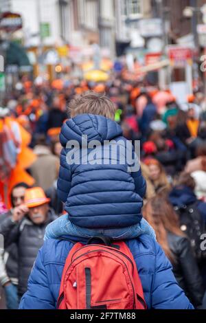 Amsterdam, Niederlande - 27. April 2019 Stockfoto