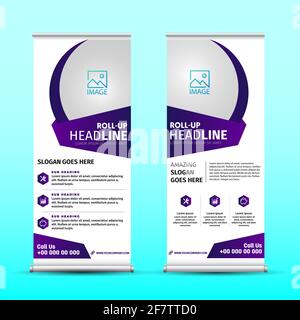 Vektorgrafik Business Rollup Banner Stock Vektor