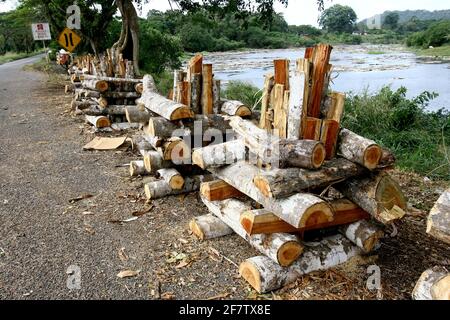 itabuna, bahia / brasilien - 19. juni 2012: Lagerfeuer von Sao Joao zum Verkauf auf der Autobahn BR 415 in der Stadt Itabuna. *** Ortsüberschrift *** Stockfoto