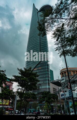 HO-CHI-MINH-STADT, VIETNAM - 17. Nov 2018: Der Bitexco Financial Tower in Ho-Chi-Minh-Stadt, Vietnam. Stockfoto