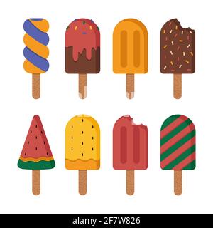 Eis Kollektion. Stockfoto