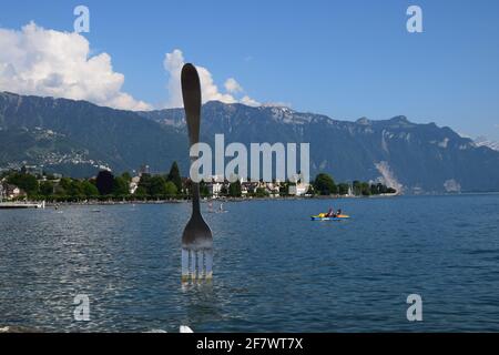 Vevey , Schweiz Stockfoto