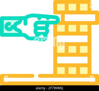 Entwicklung der Feinmotorik des Inklusivlebensfarben-Symbols vektorgrafik Stock Vektor