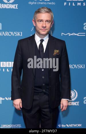 LONDON, GROSSBRITANNIEN - 02. Dezember 2018: Martin Freeman nimmt am 2. Dezember 2018 an den 21. British Independent Film Awards in Old Billingsgate in Londo Teil Stockfoto