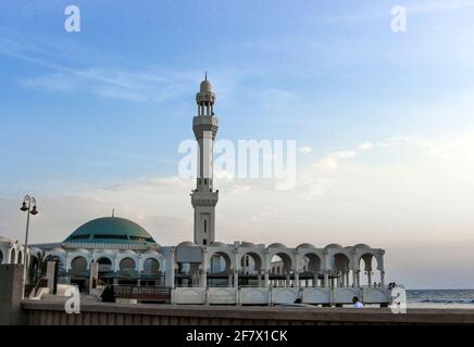 Al Rahma Moschee: Die Schwimmende Moschee In Dschidda, Saudi-Arabien Stockfoto
