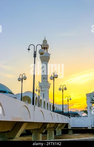 Al Rahma Moschee: Die Schwimmende Moschee In Dschidda, Saudi-Arabien Stockfoto