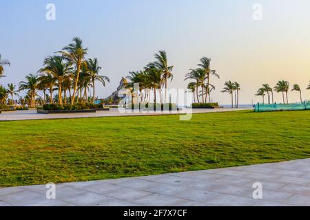 jeddah corniche neuer Strand Stockfoto