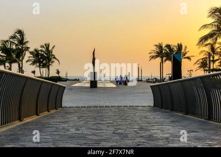 jeddah corniche neuer Strand Stockfoto