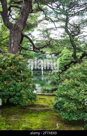 Kyoto, Japan, Asien - September 3, 2019: Blick auf die gosho Kyoto Imperial Palace Garden Stockfoto