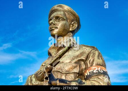 Frank Pais Statue Skulptur in Santiago de Cuba, Kuba Stockfoto