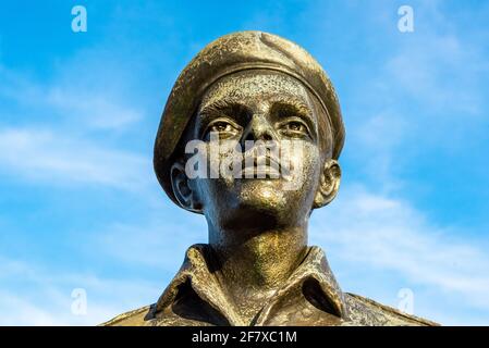 Frank Pais Statue Skulptur in Santiago de Cuba, Kuba Stockfoto