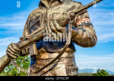 Frank Pais Statue Skulptur in Santiago de Cuba, Kuba Stockfoto