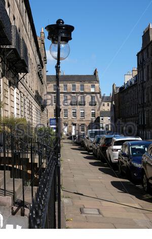 Northumberland Street, Edinburgh New Town Streets, gehobene Wohnungen, Edinburgh, Schottland Stockfoto