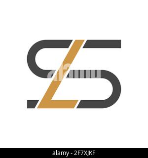 Ursprüngliches Design der Vorlage für das SL-Logo mit Buchstabenzeichen. Kreatives, abstraktes LS-Logo im Buchstaben. Logo mit verknüpftem Buchstaben LS. Stock Vektor