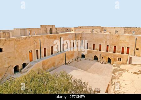 Im Inneren der mittelalterlichen Festung, die heute als das archäologische Museum von Sousse, Tunesien dient Stockfoto