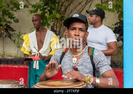 Rumba-Musiker in Santiago de Cuba, Kuba Stockfoto