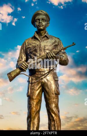 Frank Pais Statue Skulptur in Santiago de Cuba, Kuba Stockfoto