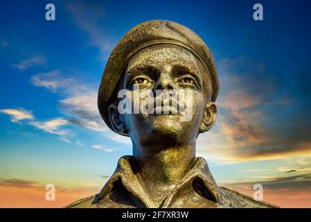 Frank Pais Statue Skulptur in Santiago de Cuba, Kuba Stockfoto