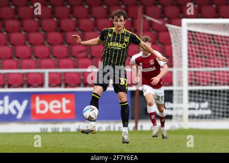 NORTHAMPTON, GROSSBRITANNIEN. 10. APRIL : Bristol Rovers Pablo Martínez während der zweiten Hälfte des Spiels der Sky Bet League 1 zwischen Northampton Town und Bristol Rovers im PTS Academy Stadium, Northampton ON . (Kredit: John Cripps, Mi News) Kredit: MI Nachrichten & Sport /Alamy Live Nachrichten Stockfoto