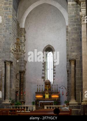 Innenraum der Kathedrale von Catania Stockfoto