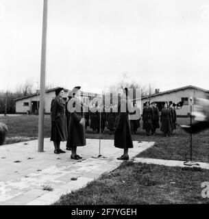 Schätzung der Offiziere des Frauenhilfesorps (VHK) im Julianakamp in Kijkduin. Stockfoto