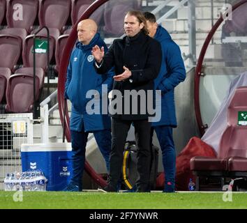 Scottish Championship - Heart of Midlothian / Alloa Athletic. Tynecastle Park, Edinburgh, Midlothian, Großbritannien. 23/01/2021 Hearts spielen Gastgeber zu Alloa Athlet Stockfoto