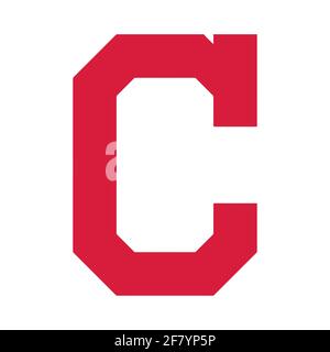 Logo des Baseballteams Cleveland. Stock Vektor