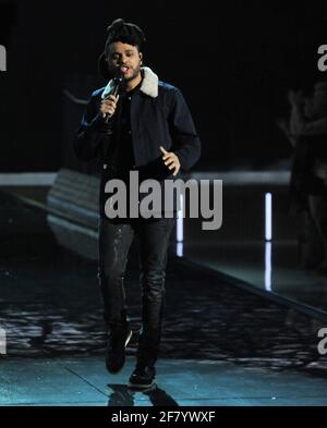 Der Weeknd auf der Startbahn während der Victoria's Secret Fashion Show 2015, die am Dienstag, den 10. November 2015 in New York City im Armory der Lexington Avenue stattfand. Foto von Jennifer Graylock-Graylock.com 917-519-7666 Stockfoto