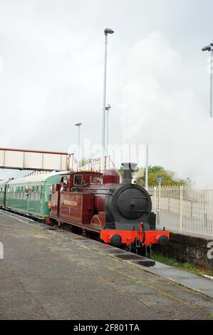 Metropolitan Railway 'NUmmer 1' auf Barry Island. Stockfoto