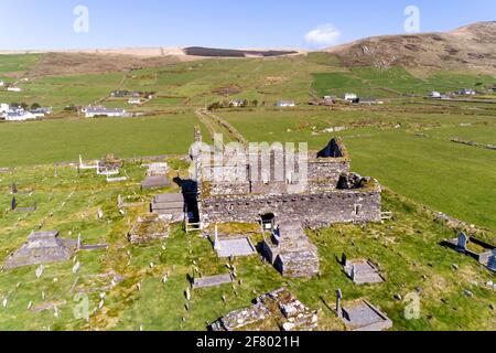 Der alte Friedhof, Glen, County Kerry, Irland Stockfoto