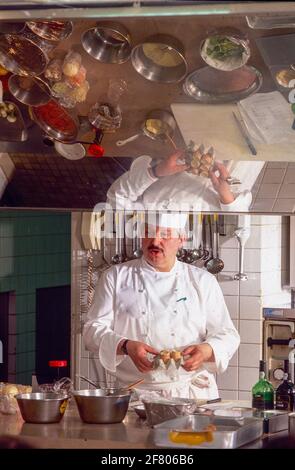 Paris, Frankreich, Portrait, man, Cordon Bleue Kochschule, französischer Küchenchef, französischer Küchenchef Stockfoto