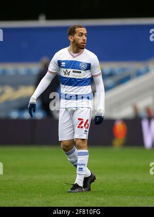 London, England, 10. April 2021. Faysal Bettache von QPR während des Sky Bet Championship-Spiels im Loftus Road Stadium, London. Bildnachweis sollte lauten: David Klein / Sportimage Stockfoto