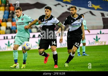 Dacia Arena Friuli Stadion, Udine, Italien, 10 Apr 2021, Kevin Bonifazi (Udinese Calcio) im Bereich des FC Turin während des FC Udinese Calcio gegen den FC Turin, Italienischer Fußball Serie A Spiel - Foto Alessio Marini / LM Stockfoto