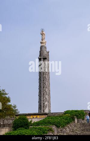 Christliche Statue in unserer Lady of Sameiro Sanctuary in Braga Stadt Portugal Stockfoto