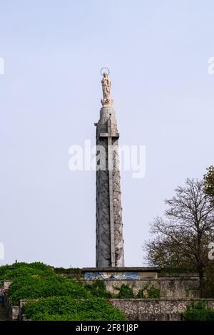 Christliche Statue in unserer Lady of Sameiro Sanctuary in Braga Stadt Portugal Stockfoto