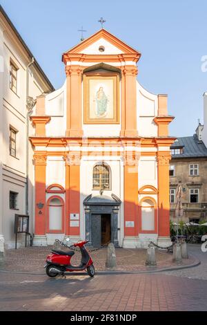 Krakau Polen August 2020. Kirche Von St. Johannes der Täufer und Johannes der Evangelist, Krakau, kleinpolen, Polen Stockfoto