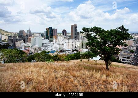 Mauritius, Port Louis, Stadtblick Stockfoto