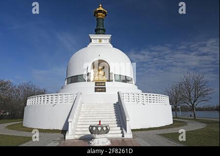 Die Friedenspagode in Wien Österreich Stockfoto