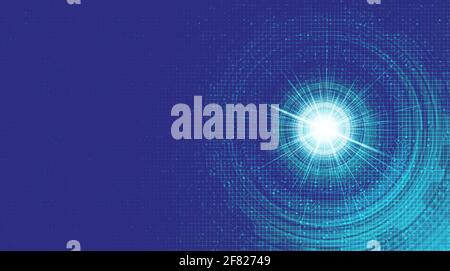 Digital Technology Shield Sicherheit, Schutz- und Verbindungskonzept Hintergrunddesign.Vektordarstellung. Stock Vektor