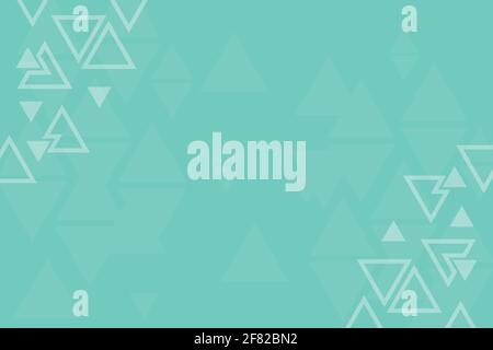 Abstrakter Vektorhintergrund, blaues Muster, symmetrische geometrische Formen, Dreiecke blauer Hintergrund, Geometrievorlage, Banner Stock Vektor