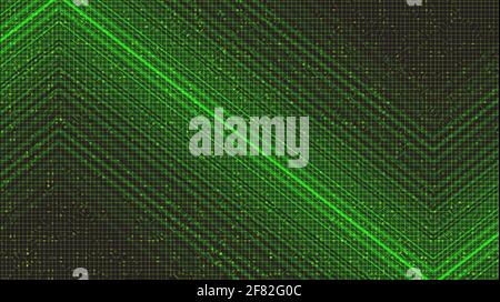 Green Speed Line Technologie Hintergrund, Digital und Verbindung Konzept Design, Vektor-Illustration. Stock Vektor