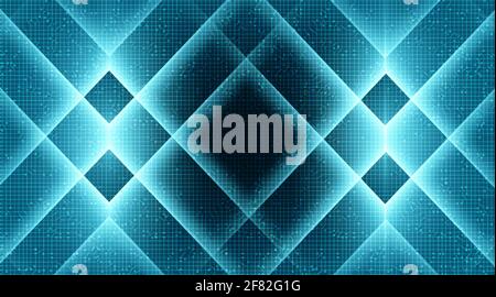 Abstract Security Technology Hintergrund, Digital und Verbindung Konzept Design, Vektor-Illustration. Stock Vektor