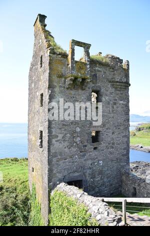 Gylen Castle, Kerrera, Schottland Stockfoto