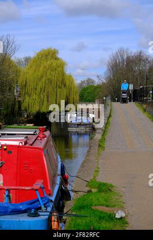 Rege't Canal by Victoria Park, Hackney, East London, London, Großbritannien Stockfoto