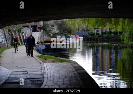 Rege't Canal by Victoria Park, Hackney, East London, London, Großbritannien Stockfoto