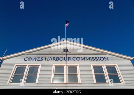 Cowes Harbour Commission Building in Cowes auf der Isle of Wight Stockfoto