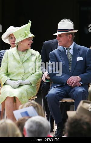 Sydney, Australien, 13. März 2006. Prinz Philip saß neben Königin Elizabeth 11 im Opernhaus von Sydney. Die Queen war hier, um das neueste e zu eröffnen Stockfoto