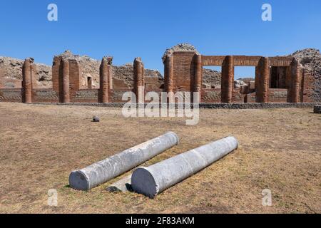 Zentrale Bäder (Terme Centrali) in Pompeji antike römische Stadt in Kampanien, Italien Stockfoto