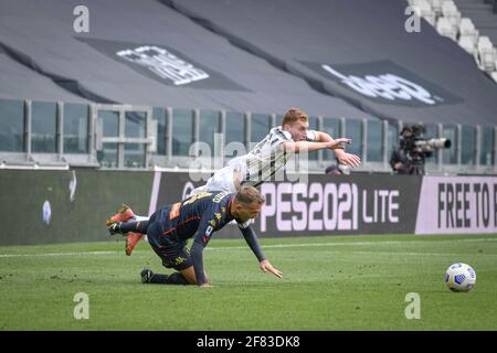 Turin, Italien. April 2021. Turin. Ligaspiel Serie A Tim 2020/2021. Juventus Gegen Genua. Allianz Stadium Im Bild: Kredit: Unabhängige Fotoagentur/Alamy Live News Stockfoto