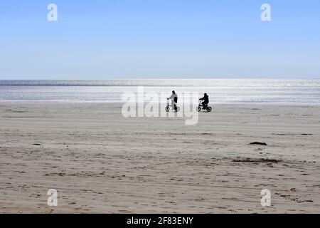 Cefin Sidan Sands, Pembrey Country Park, Pembrey, Burry Port, Carmarthenshire, Wales Stockfoto